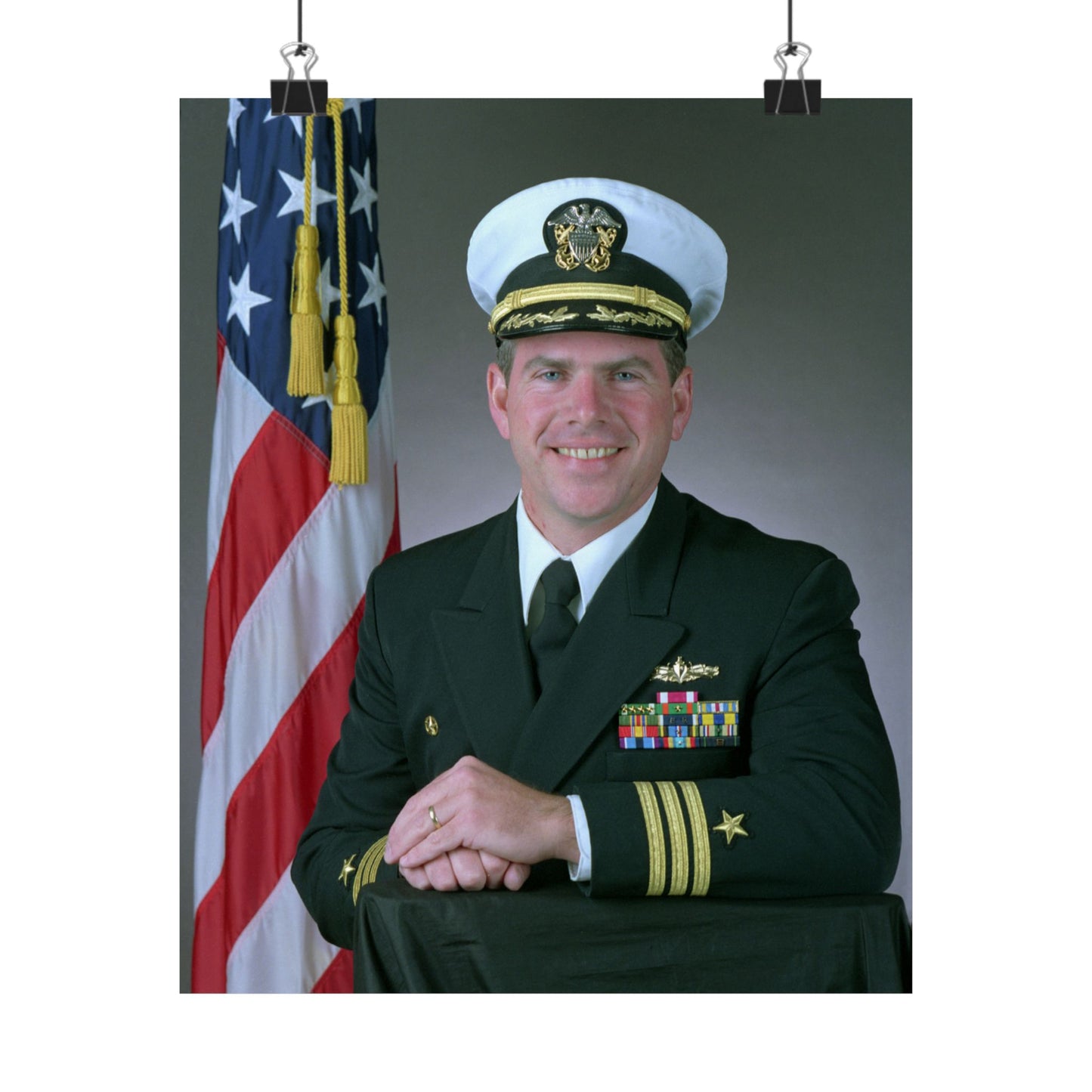 Commander Theodore J. Hoffman, USN High Quality Matte Wall Art Poster for Home, Office, Classroom