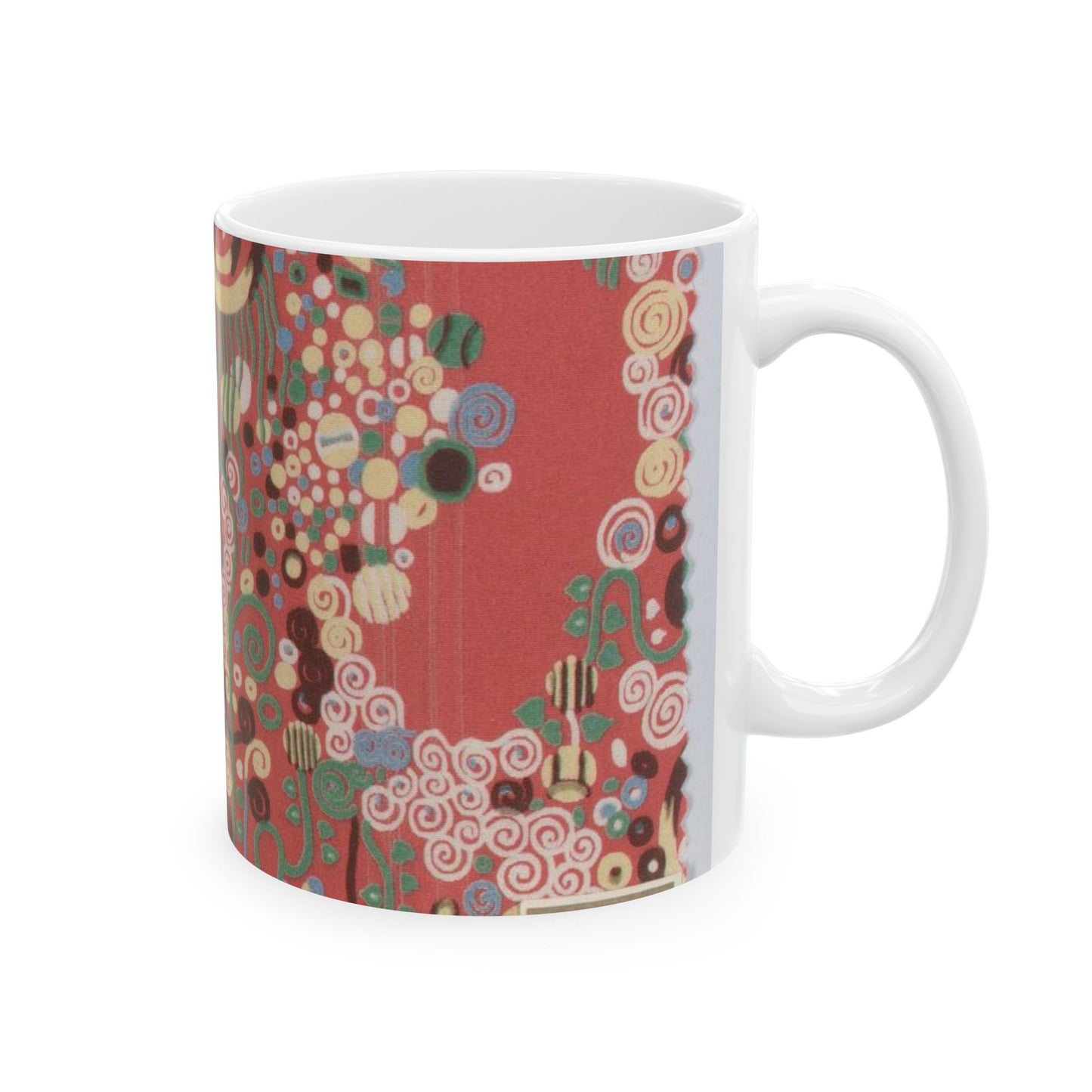 Textile sample - Public domain dedication museum photo Beautiful Novelty Ceramic Coffee Mug 11oz