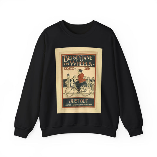 Picryl description: Public domain image of byciclyst, bike, bicycle wheel, sport event, free to use, no copyright restrictions. Black Heavy Blend Adult Crew Neck SweatShirt