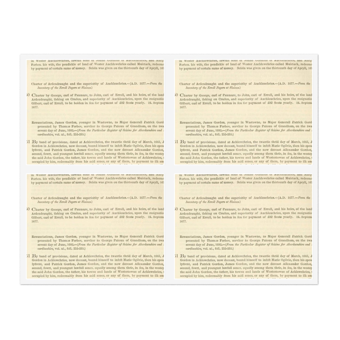 212 APPENDIX.   the twentieth day of May, 1674. — {From the Particular Register of Seisins for Aberdeenshire and  Kincardineshire Laminated UV Protective Vinyl Stickers