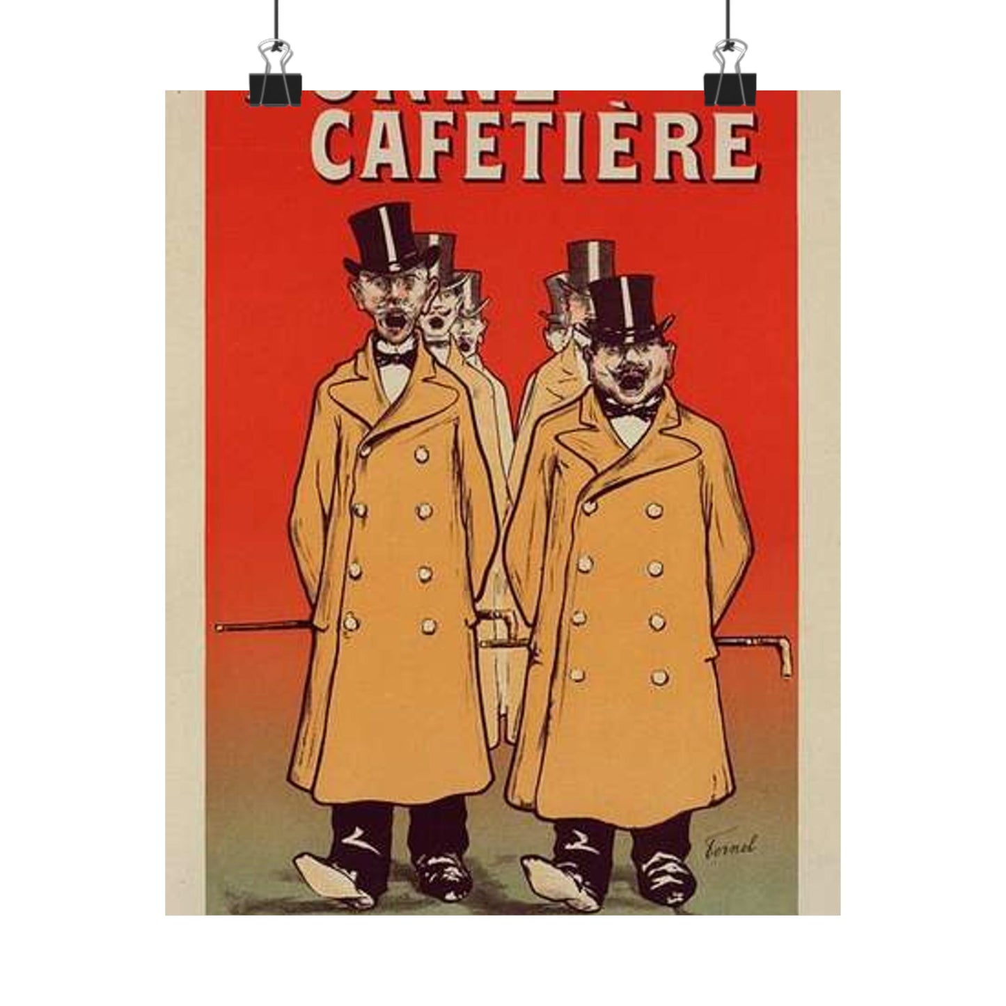 Affiche pour la "Chicorée Bonne Cafetière". High Quality Matte Wall Art Poster for Home, Office, Classroom