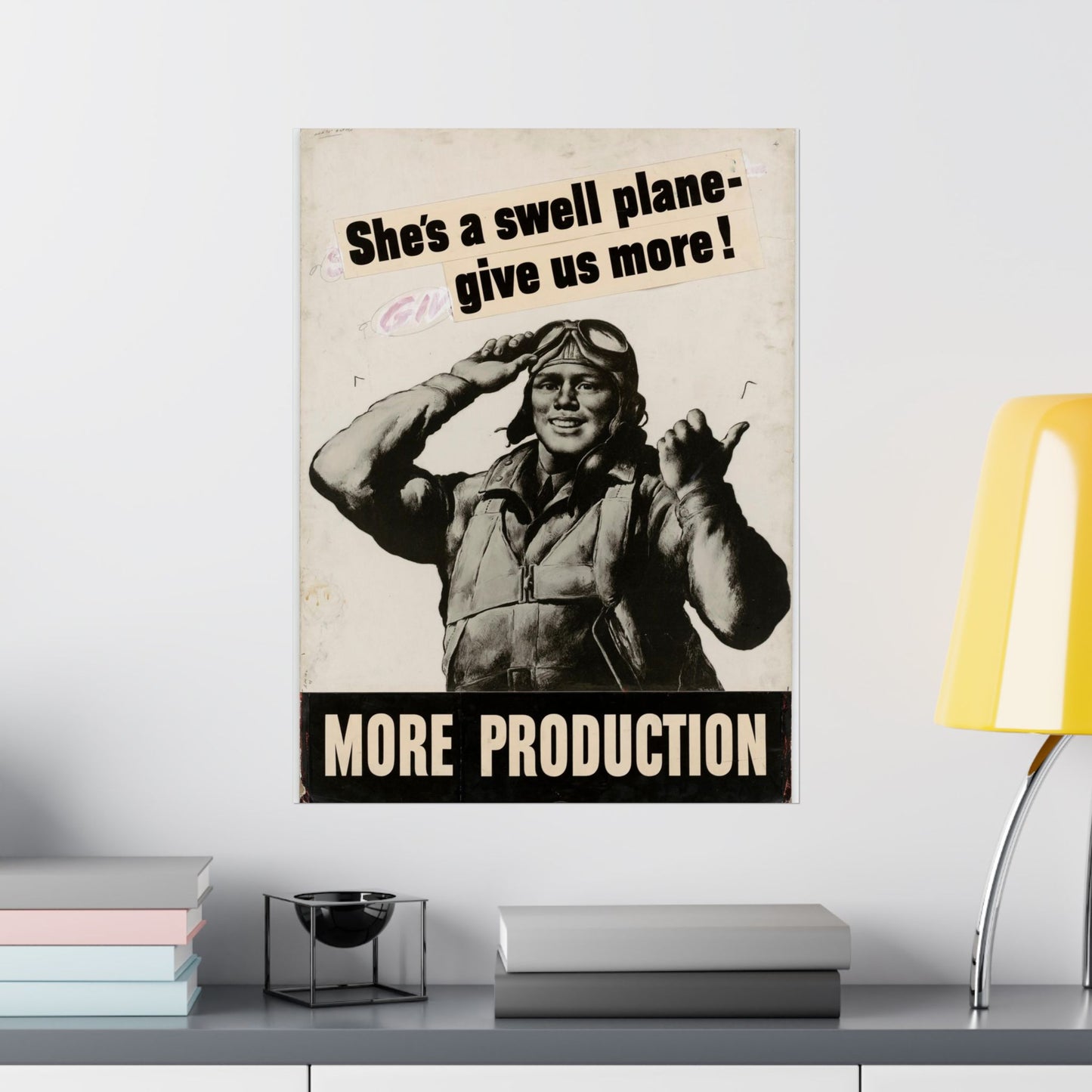 She's a swell plane - give us more!  MORE PRODUCTION [Riggs] High Quality Matte Wall Art Poster for Home, Office, Classroom