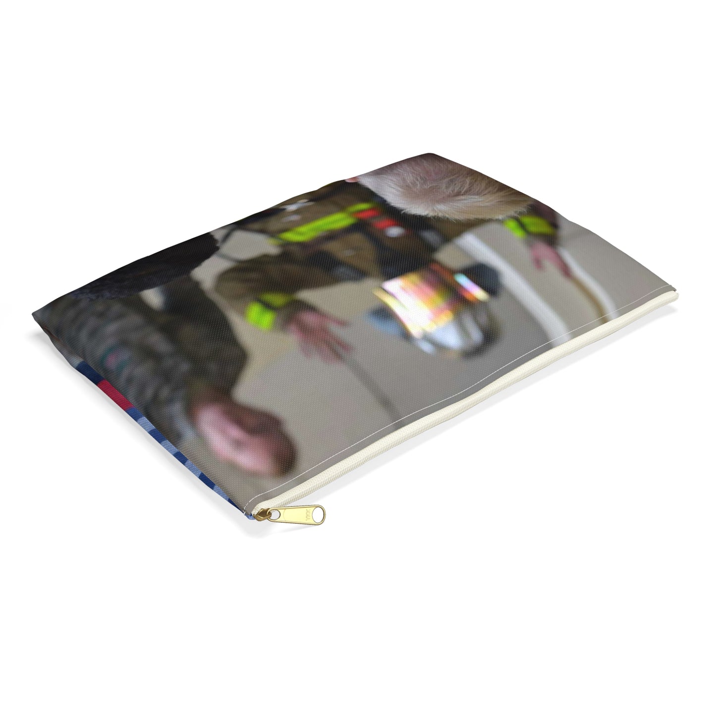 Students from Samuel P. Langley Elementary School, Large Organizer Pouch with Black Zipper