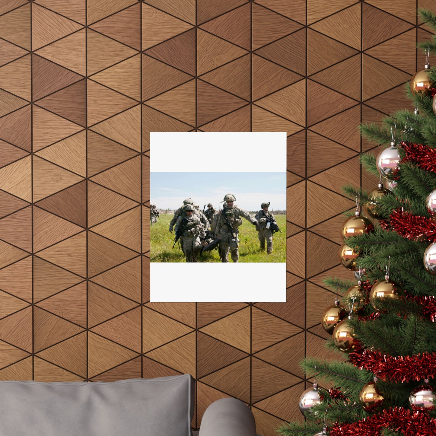 U.S. Army Sgt. Sean Fernandes (right), team leader, High Quality Matte Wall Art Poster for Home, Office, Classroom