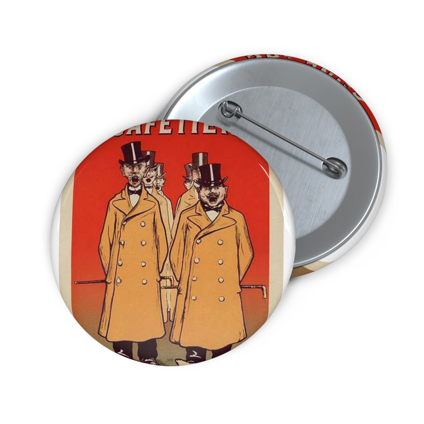 Affiche pour la "Chicorée Bonne Cafetière". Pin Buttons with Crisp Design