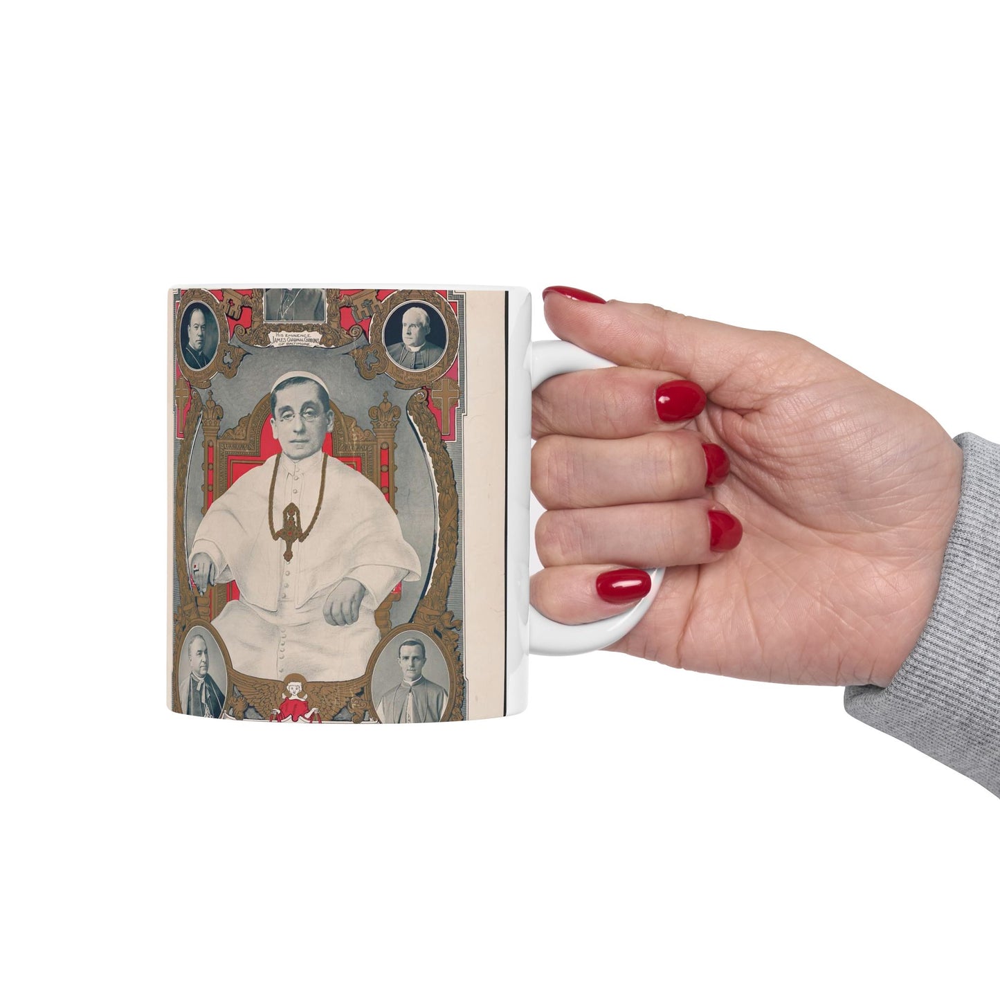 Pope Benedict XV: Cardinal Giacomo Della Chiese, Archbishop of Bologna, Elected Supreme Pontiff of the Catholic Church, September 3, 1914 Beautiful Novelty Ceramic Coffee Mug 11oz