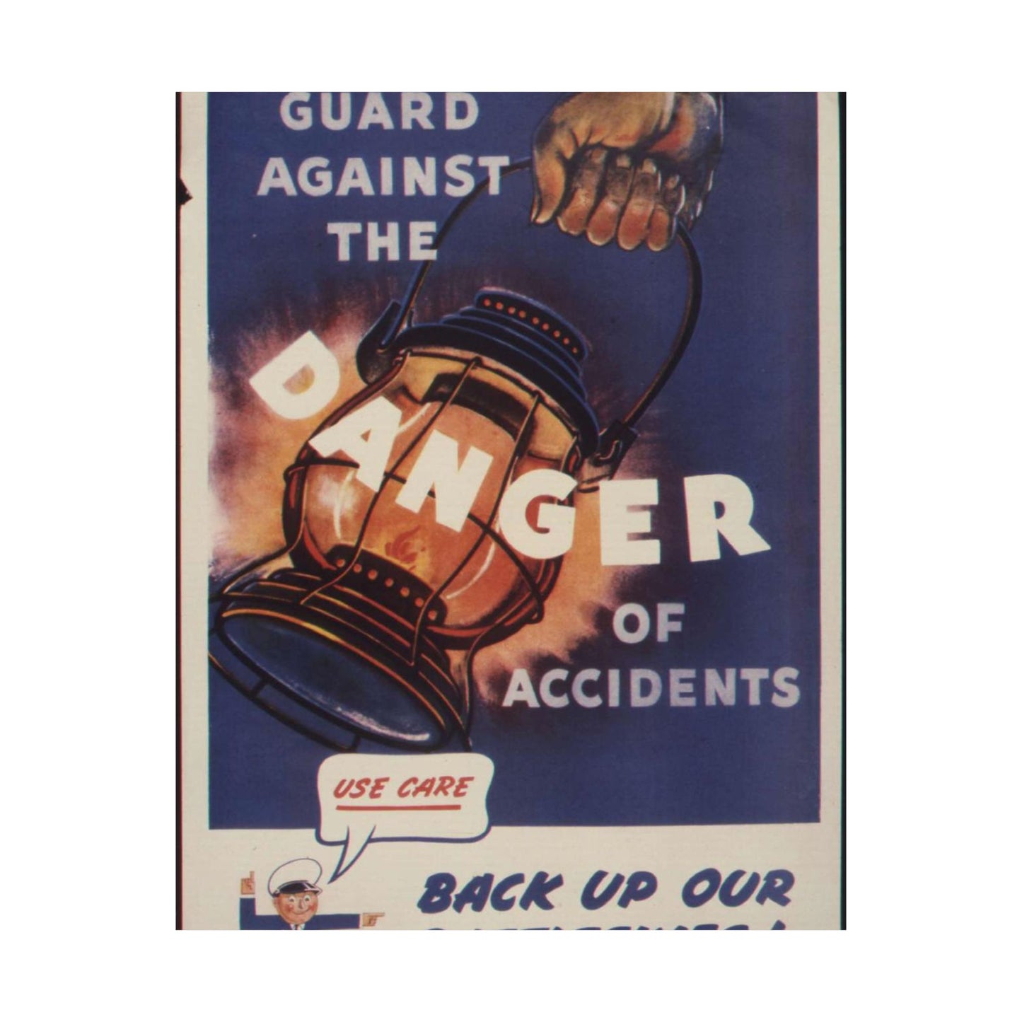 Guard against the danger of accidents. Back up our battleskies^ - NARA - 535358 High Quality Matte Wall Art Poster for Home, Office, Classroom