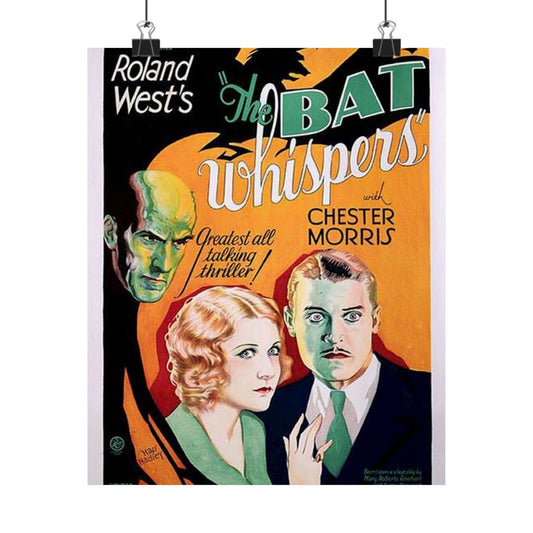 Batwhispers movie poster - Art Deco public domain image High Quality Matte Wall Art Poster for Home, Office, Classroom