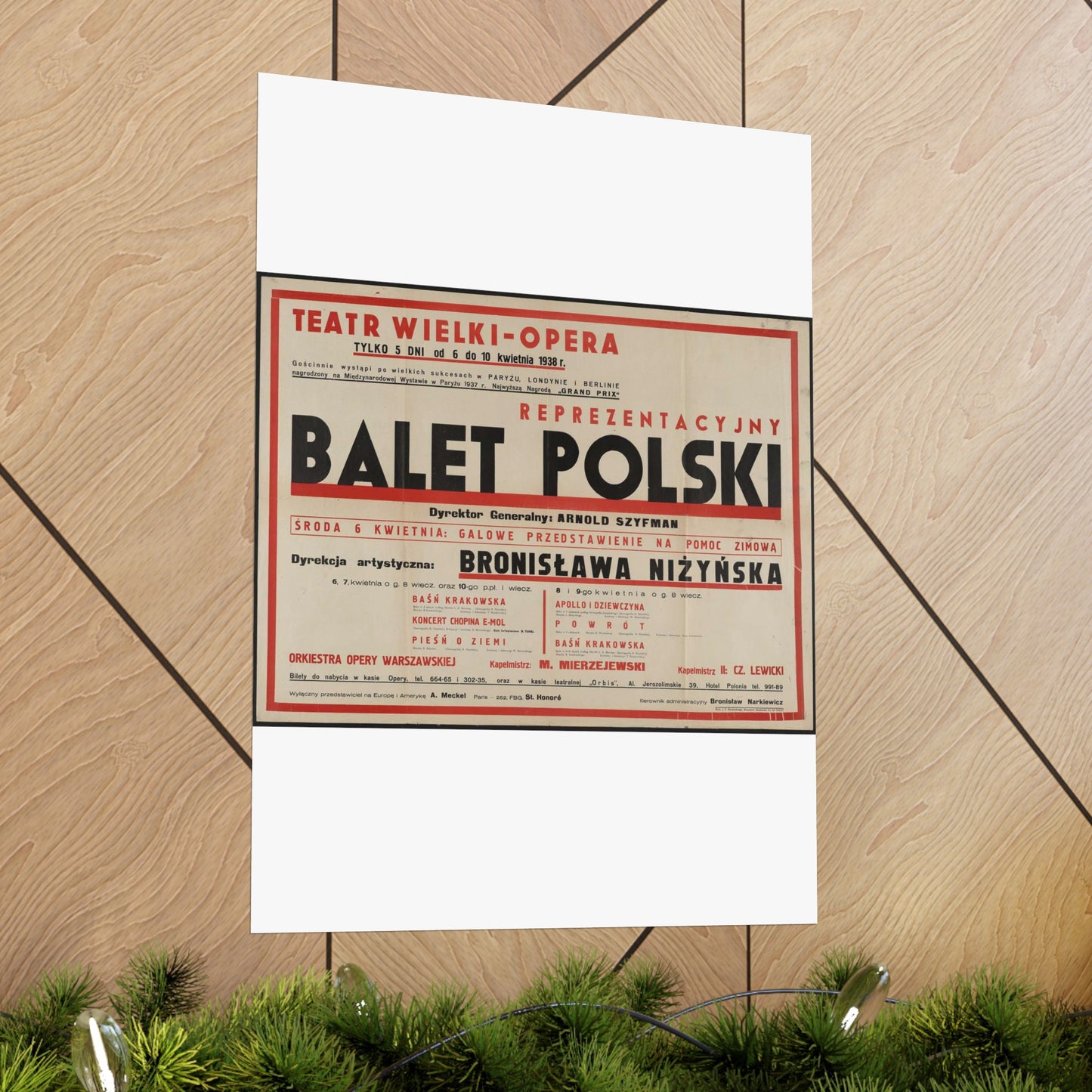 Balet Polski [2] High Quality Matte Wall Art Poster for Home, Office, Classroom