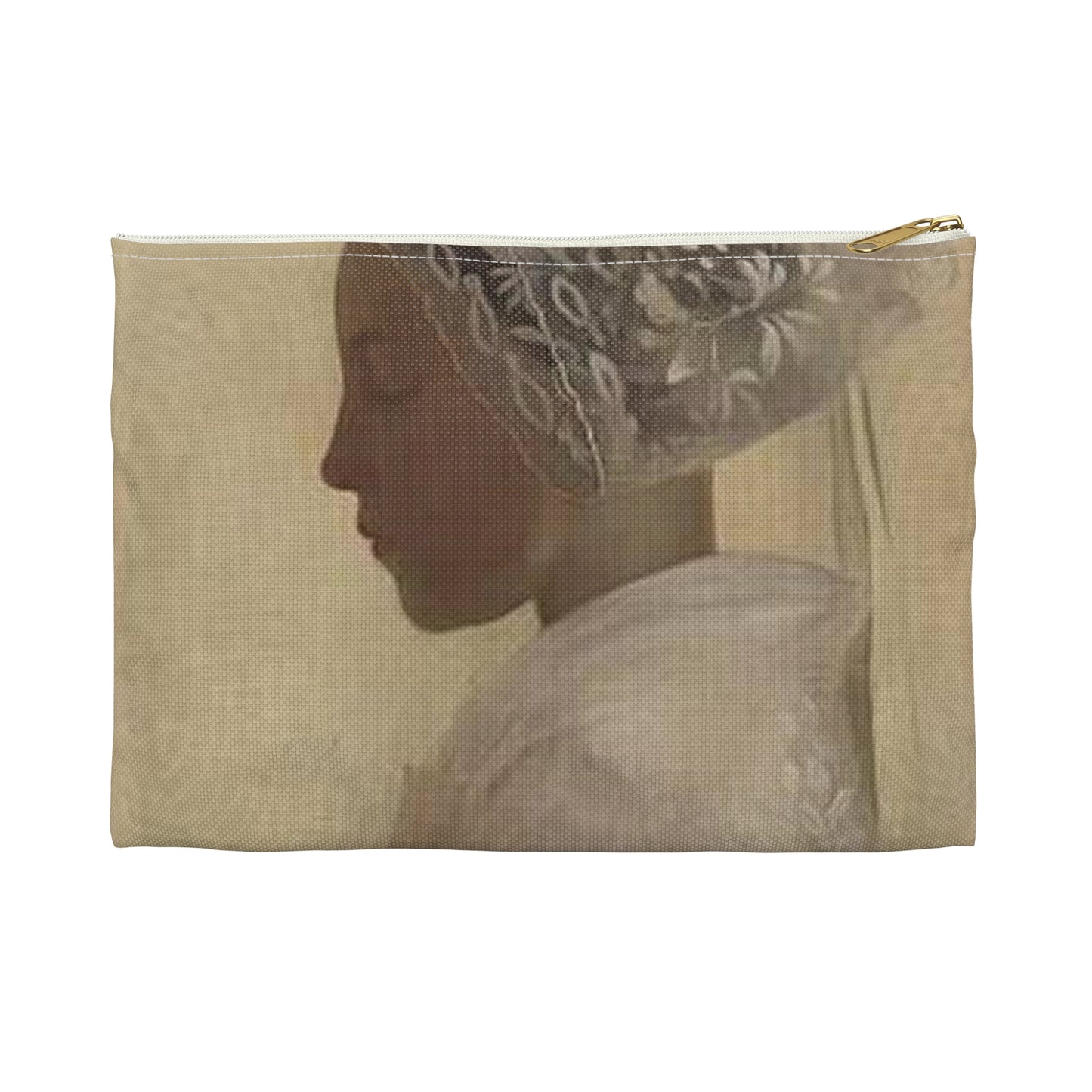 Gaston la touche a maiden in contemplation Large Organizer Pouch with Black Zipper