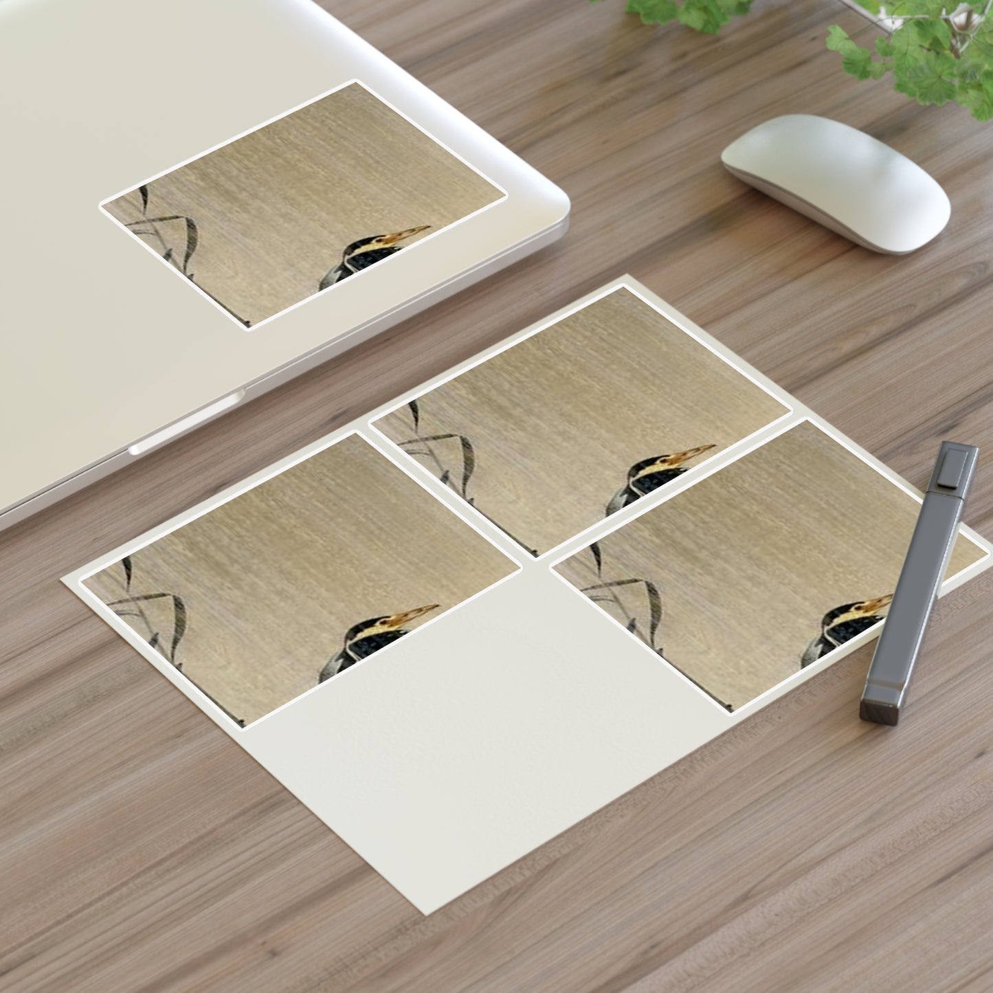 Koson - heron-in-downpour, Ohara Koson Laminated UV Protective Vinyl Stickers