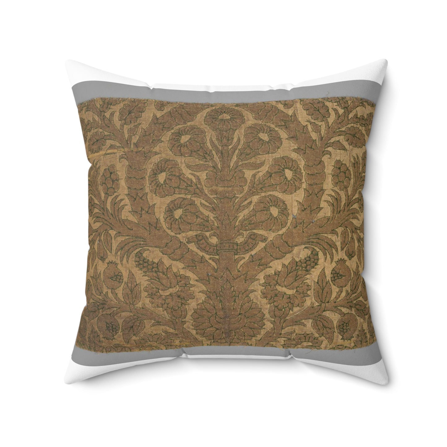 Fragment with Sempervivum tectorum motif Decorative Accent Square Pillow