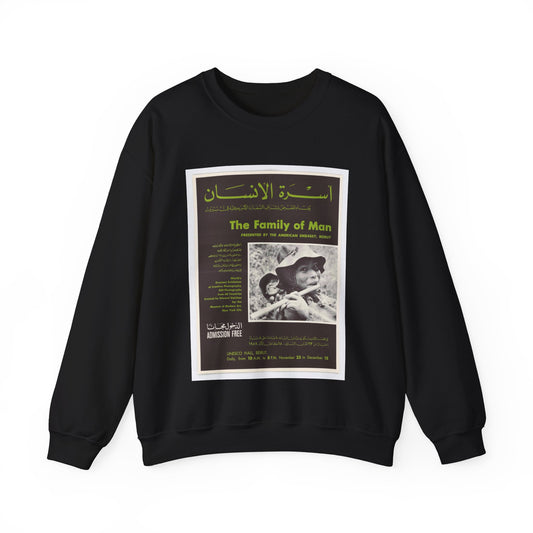 Poster: The Family of Man - Public domain portrait print Black Heavy Blend Adult Crew Neck SweatShirt