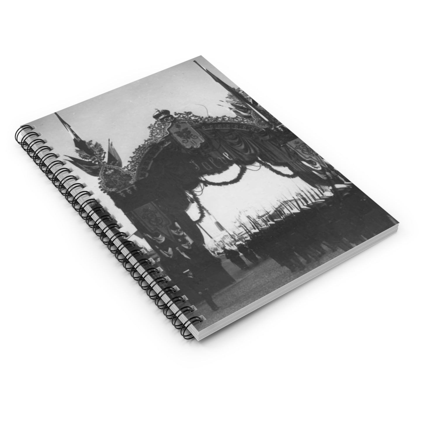 Triumphal gate built for a Visit of the Italian King Victor Emmanuel III to Russia, 1902. Spiral Bound Ruled Notebook with Printed Cover