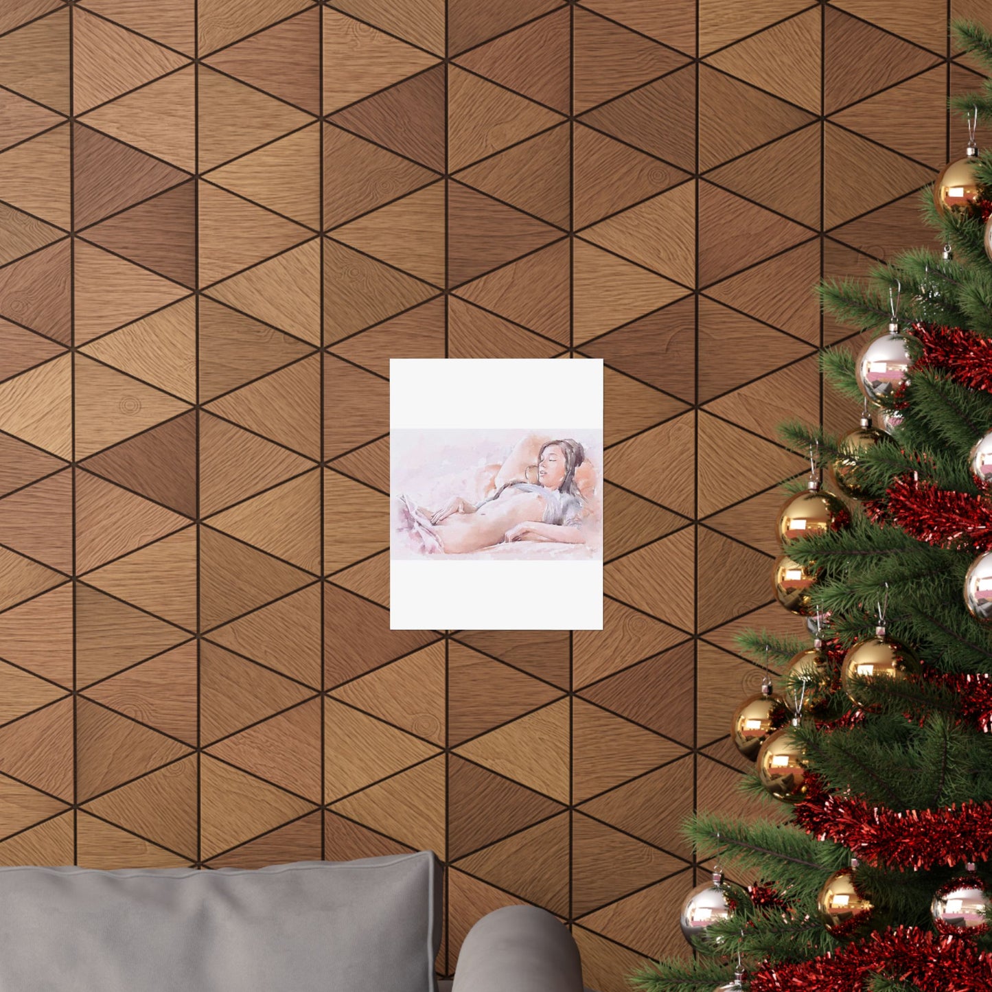 Woman masturbating High Quality Matte Wall Art Poster for Home, Office, Classroom