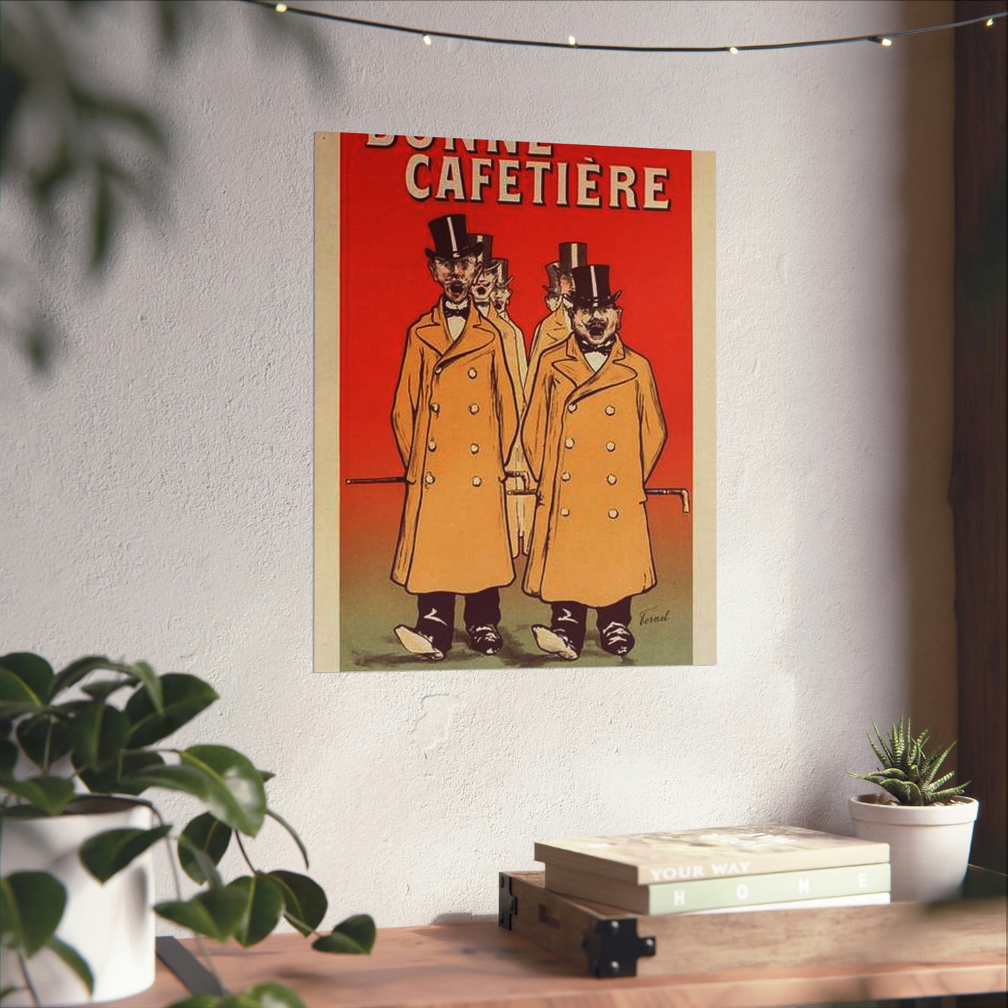 Affiche pour la "Chicorée Bonne Cafetière". High Quality Matte Wall Art Poster for Home, Office, Classroom