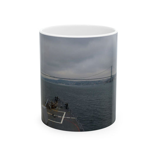 The guided missile destroyer USS Truxtun (DDG 103) Beautiful Novelty Ceramic Coffee Mug 11oz