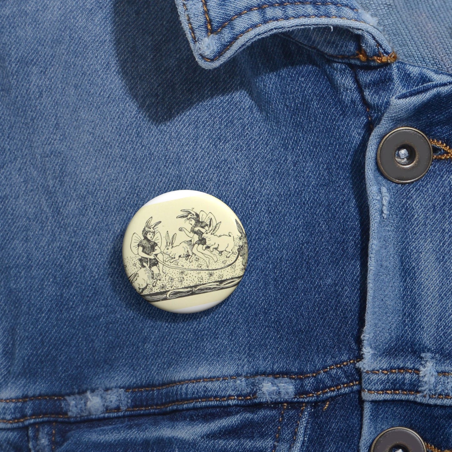 Page 110 of 'Songs for Little People. (With illustrations by H. Stratton.)' (11141618864) Pin Buttons with Crisp Design