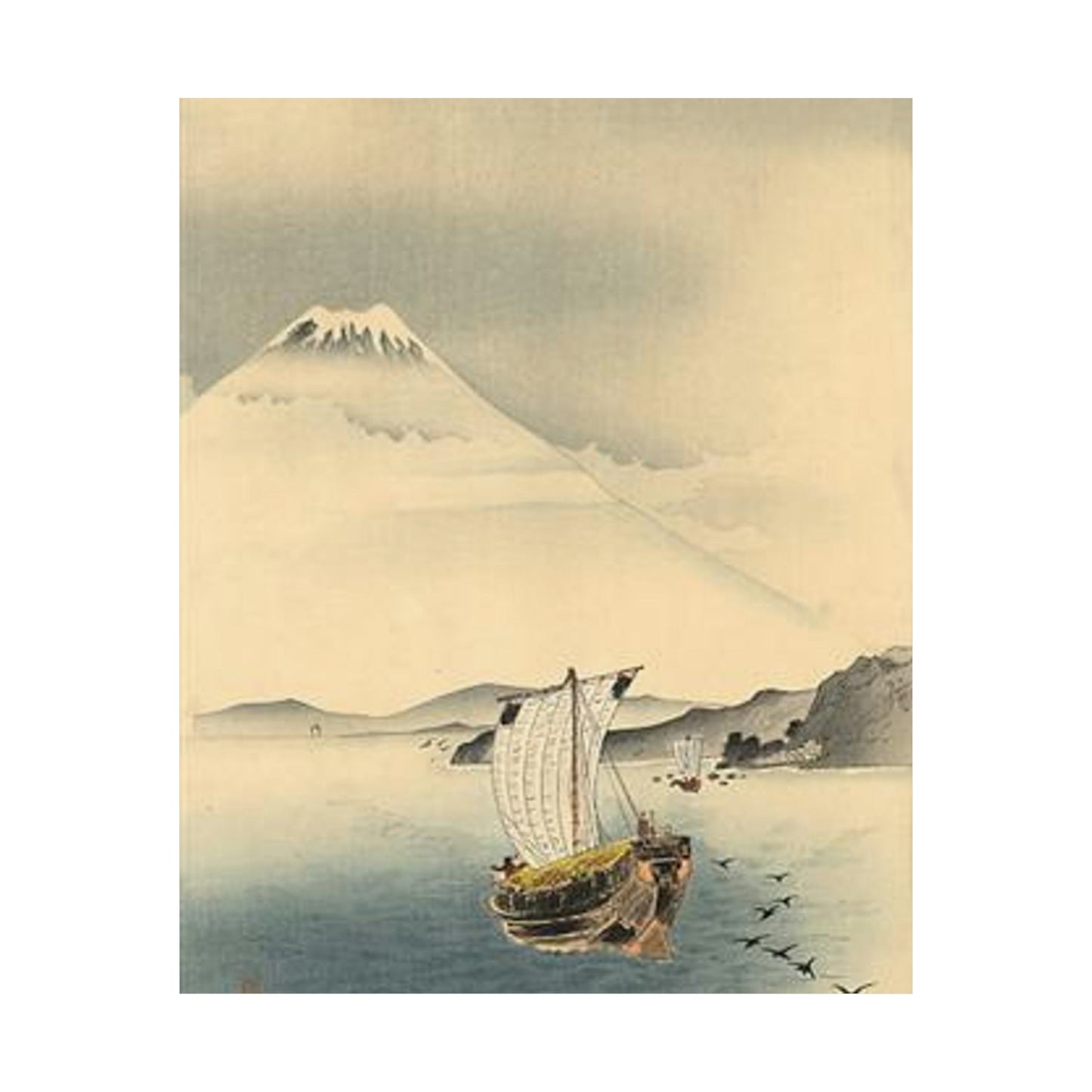 Koson - mount-fuji, Ohara Koson High Quality Matte Wall Art Poster for Home, Office, Classroom