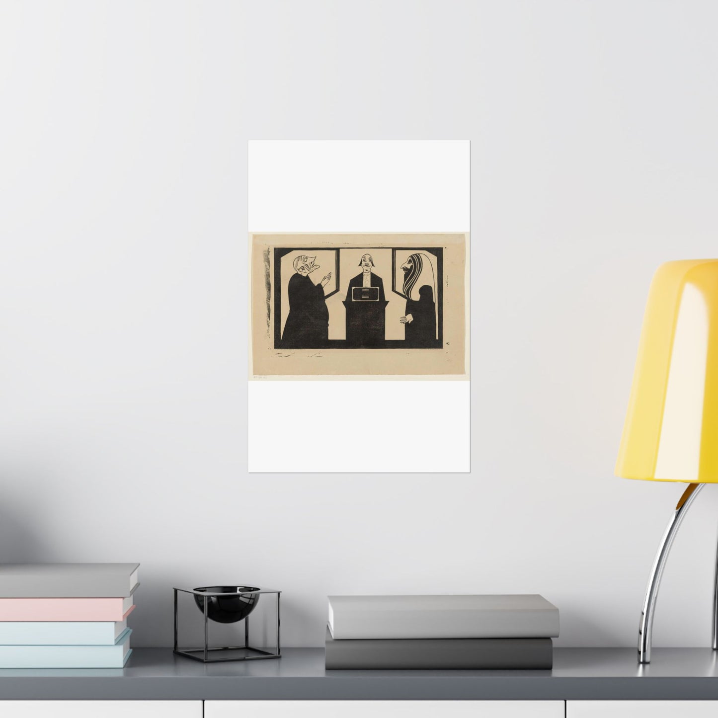 Samuel Jessurun de Mesquita - Entre ces trois mon coeur balance High Quality Matte Wall Art Poster for Home, Office, Classroom