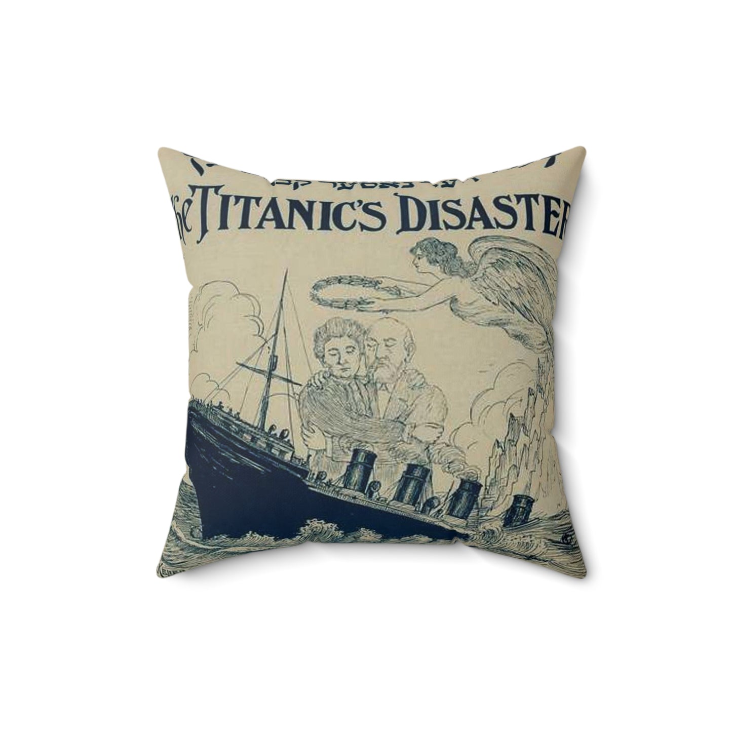 Der naser keiver oder Churbon Titanic Decorative Accent Square Pillow