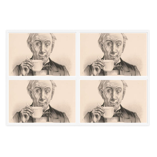 Delicious Coffee! - Print, Library of Congress collection Laminated UV Protective Vinyl Stickers
