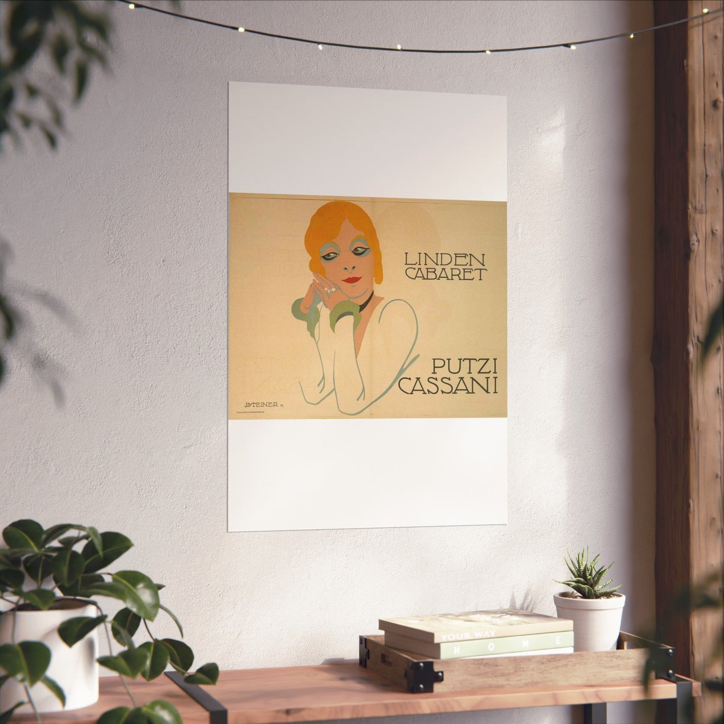 Putzi Cassani - Linden Cabaret - Jo Steiner, 1914 High Quality Matte Wall Art Poster for Home, Office, Classroom