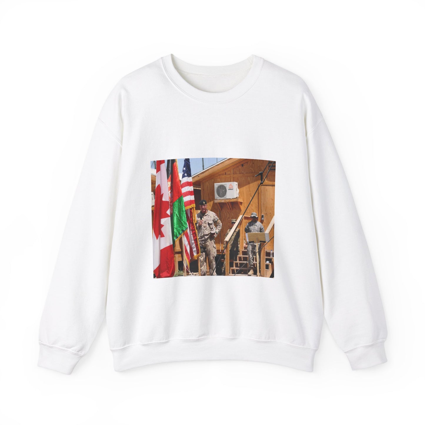 Maj. Gen. Dean J. Milner honors the accomplishments White Heavy Blend Adult Crew Neck SweatShirt