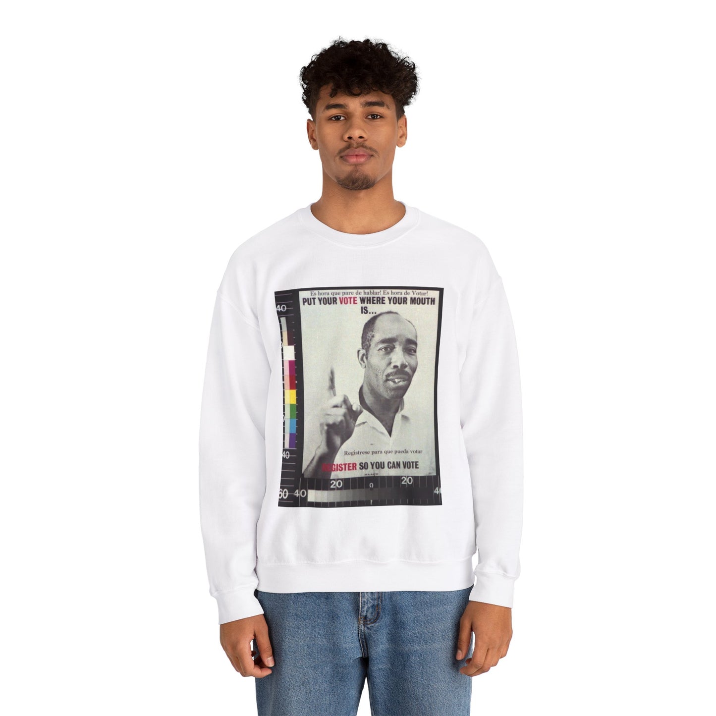 Put your vote where your mouth is ... Register so you can vote White Heavy Blend Adult Crew Neck SweatShirt