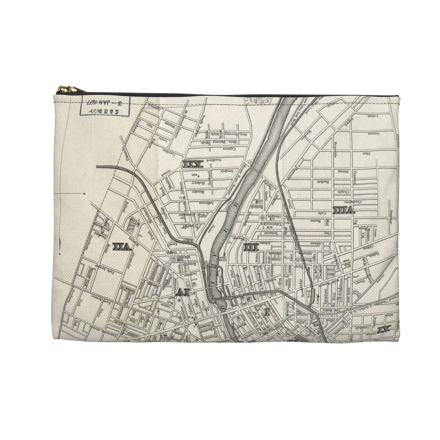 Map of the city of Rochester : from Cornells' Maps : to accompany Boyd's Rochester and six county directory / Large Organizer Pouch with Black Zipper