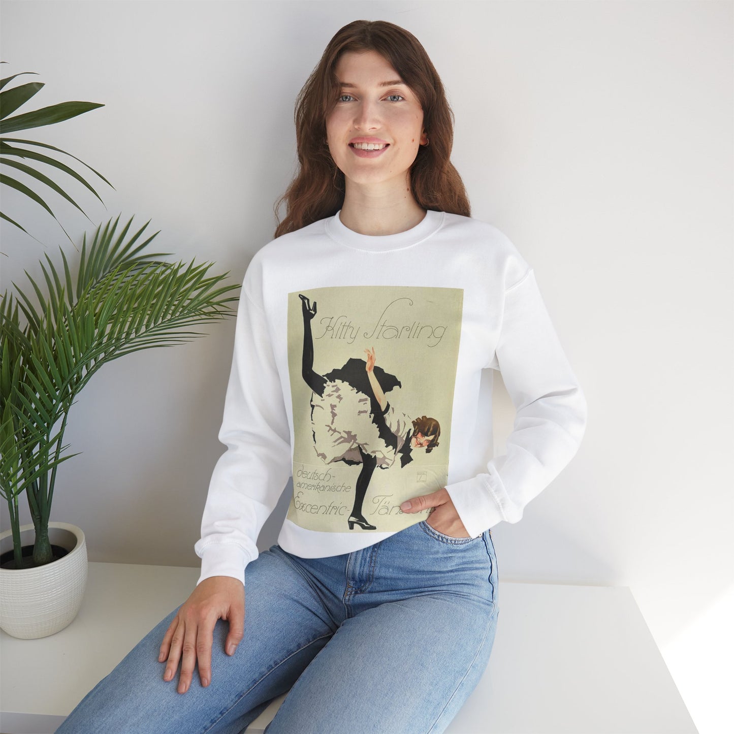 Kitty Starling - deutsch-amerikanische Excentric-Tänzerin, 1914 White Heavy Blend Adult Crew Neck SweatShirt