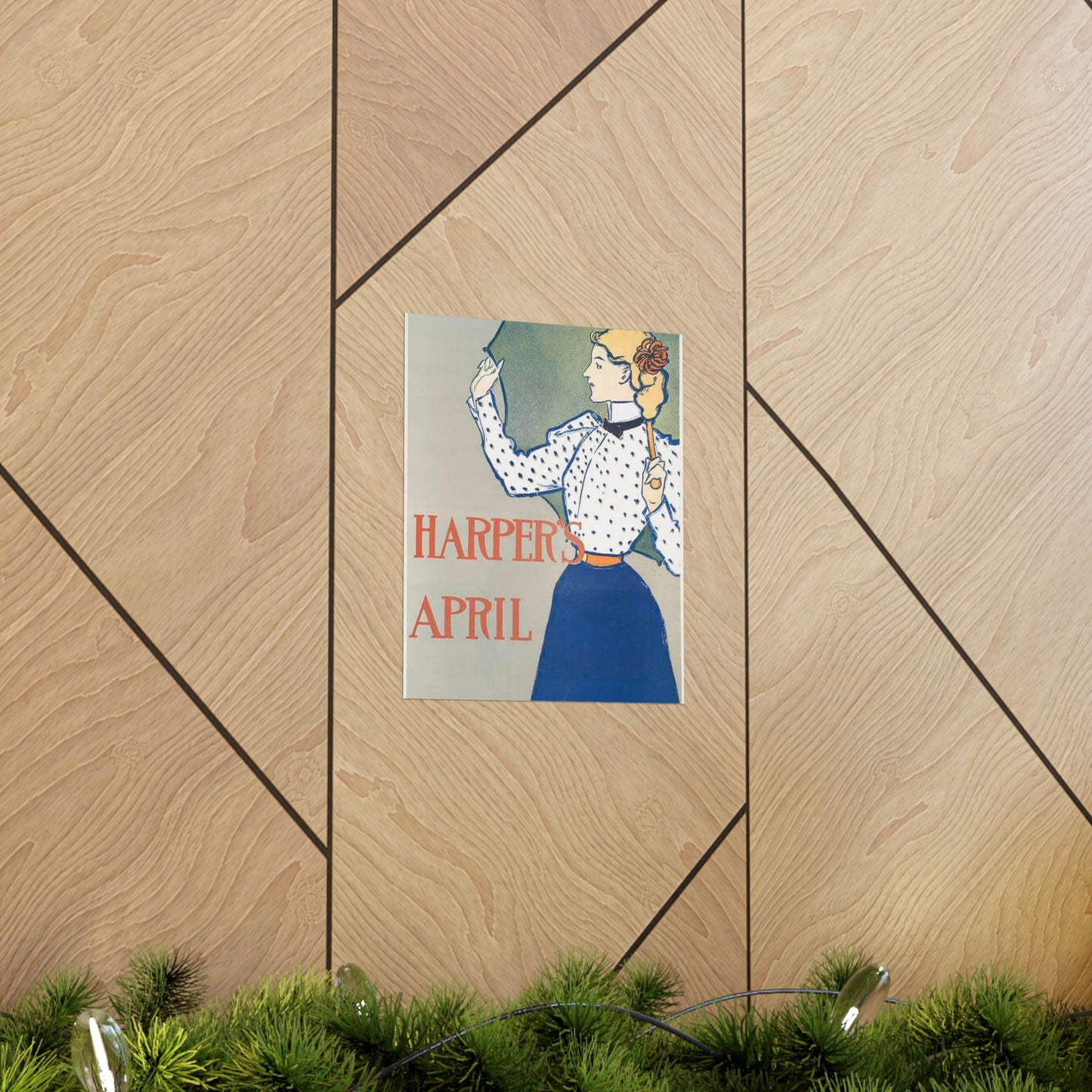 Edward Penfield, Harper's April High Quality Matte Wall Art Poster for Home, Office, Classroom