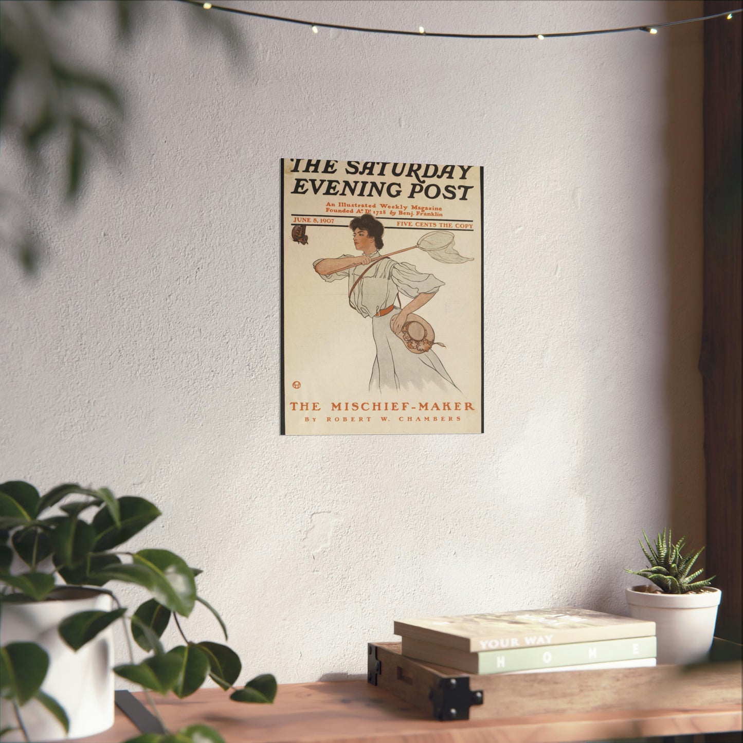 The Saturday evening post, June 8, 1907 High Quality Matte Wall Art Poster for Home, Office, Classroom