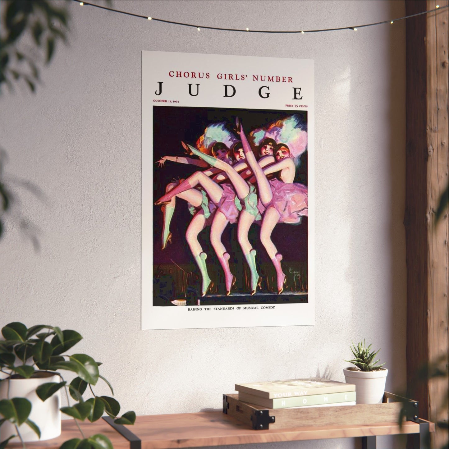 JudgeMagazine18Oct1924 - Art Deco public domain image High Quality Matte Wall Art Poster for Home, Office, Classroom