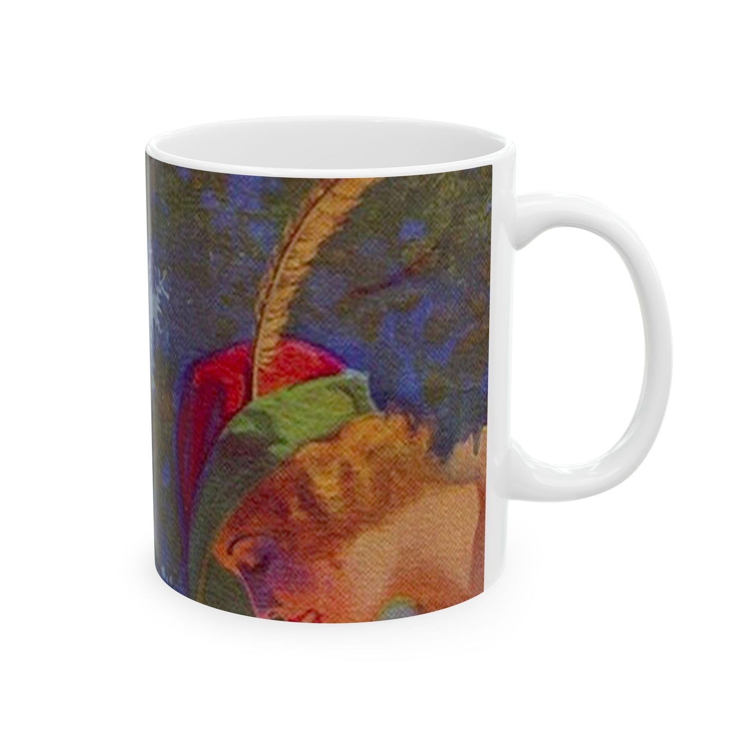 The Paradise of Peter Pan, print of painting by Edward Mason Eggleston, 1932 (cropped) Beautiful Novelty Ceramic Coffee Mug 11oz