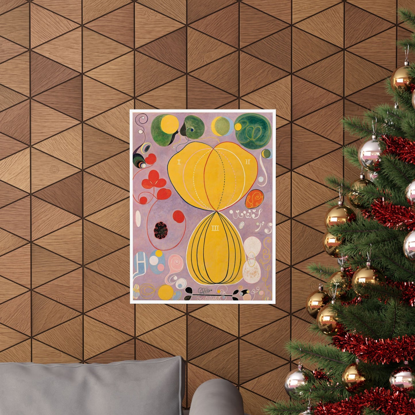 Hilma af Klint - The Ten Largest No. 7 - Adulthood - 1907 High Quality Matte Wall Art Poster for Home, Office, Classroom