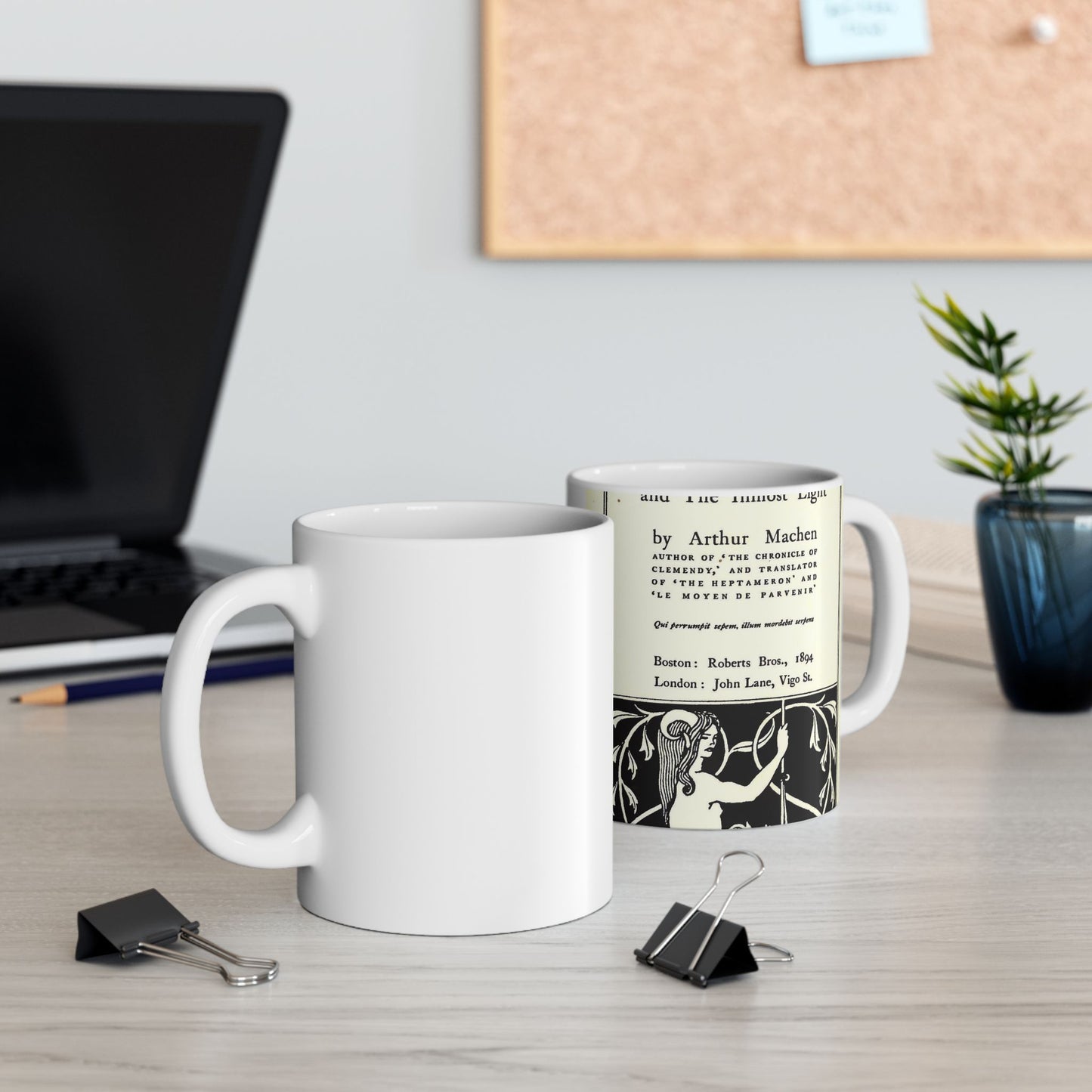 Aubrey Beardsley - Title page--The great god Pan Beautiful Novelty Ceramic Coffee Mug 11oz