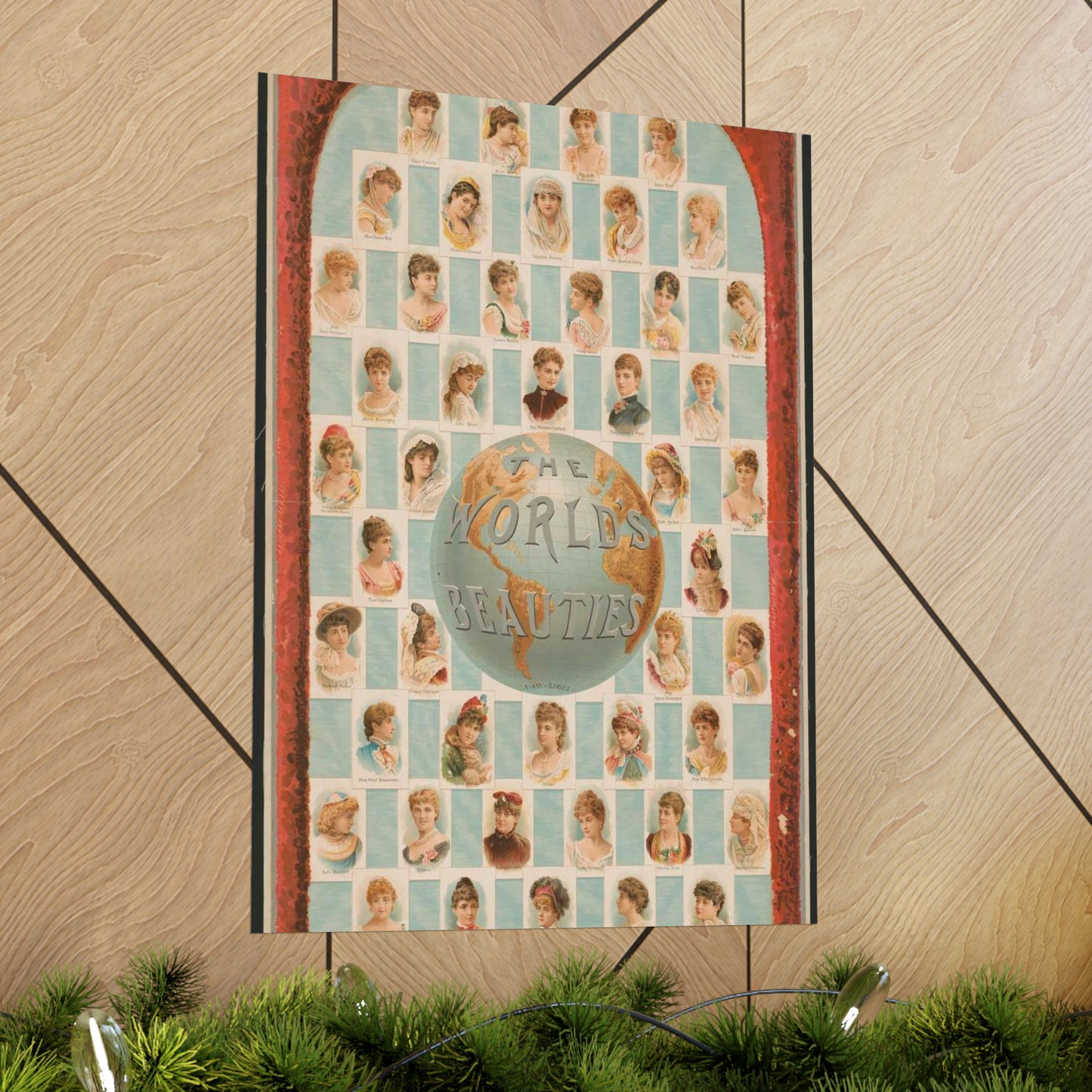 The world's beauties, first-series, Allen & Ginter, manufacturers of cigarettes, Richmond, Virginia High Quality Matte Wall Art Poster for Home, Office, Classroom