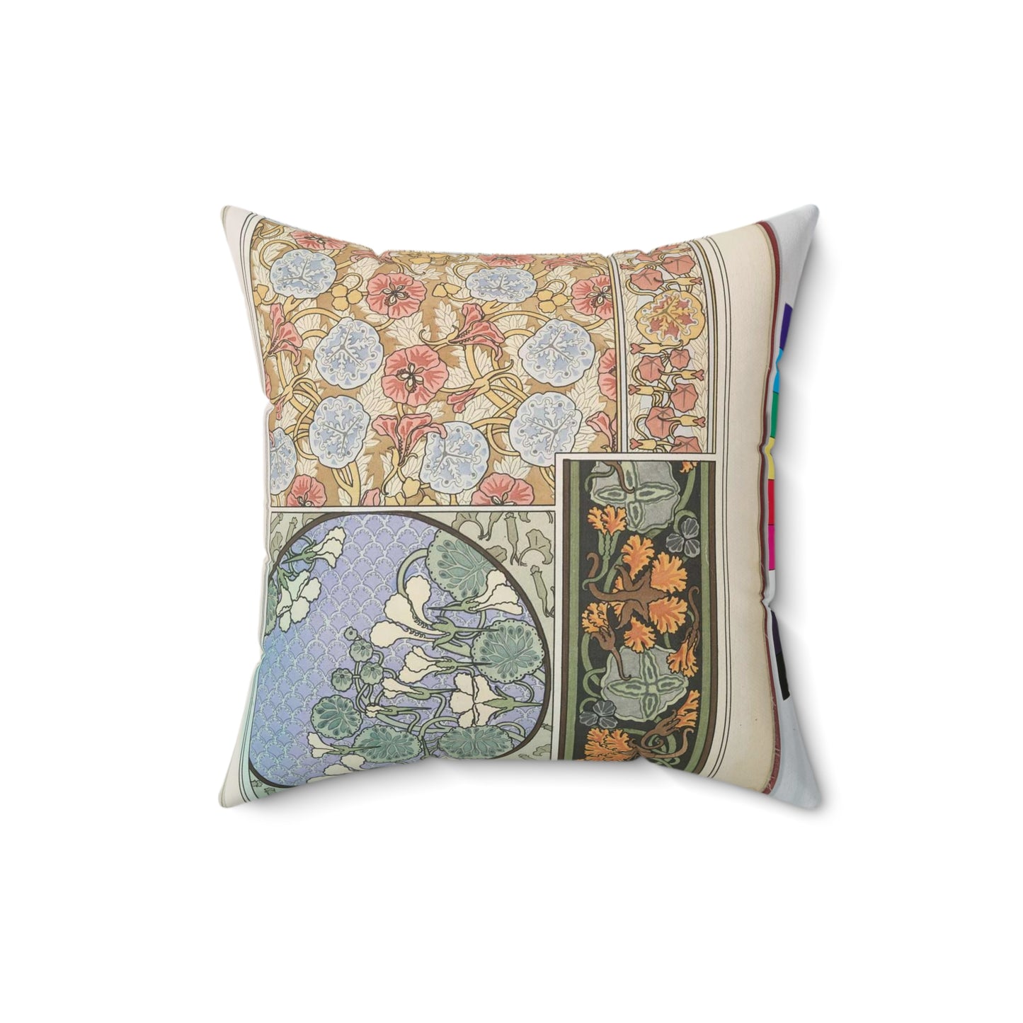 Capucine. Eugene Grasset, compiler Decorative Accent Square Pillow