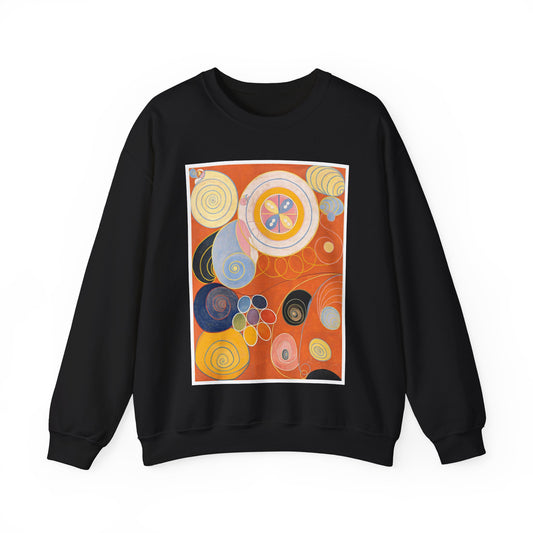 Hilma af Klint - The Ten Largest No. 3 - Youth - 1907 Black Heavy Blend Adult Crew Neck SweatShirt
