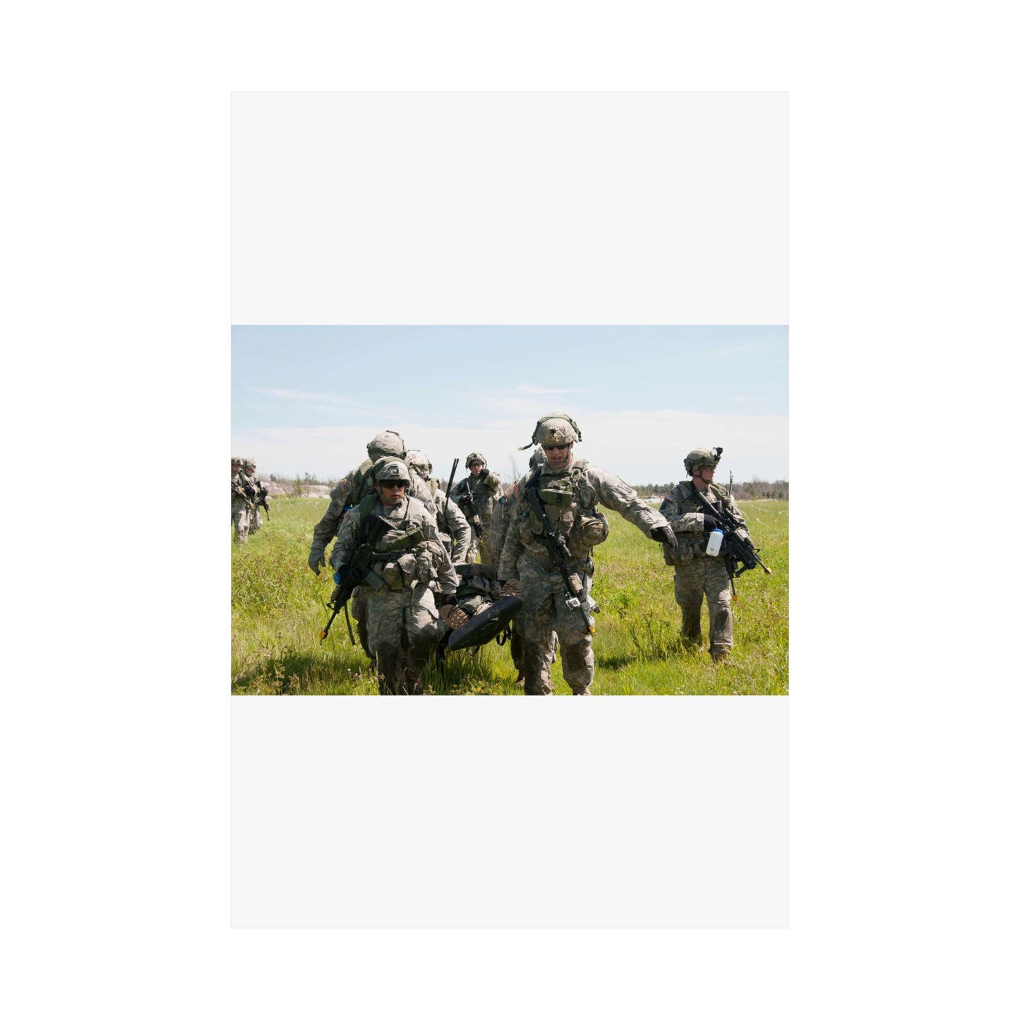 U.S. Army Sgt. Sean Fernandes (right), team leader, High Quality Matte Wall Art Poster for Home, Office, Classroom