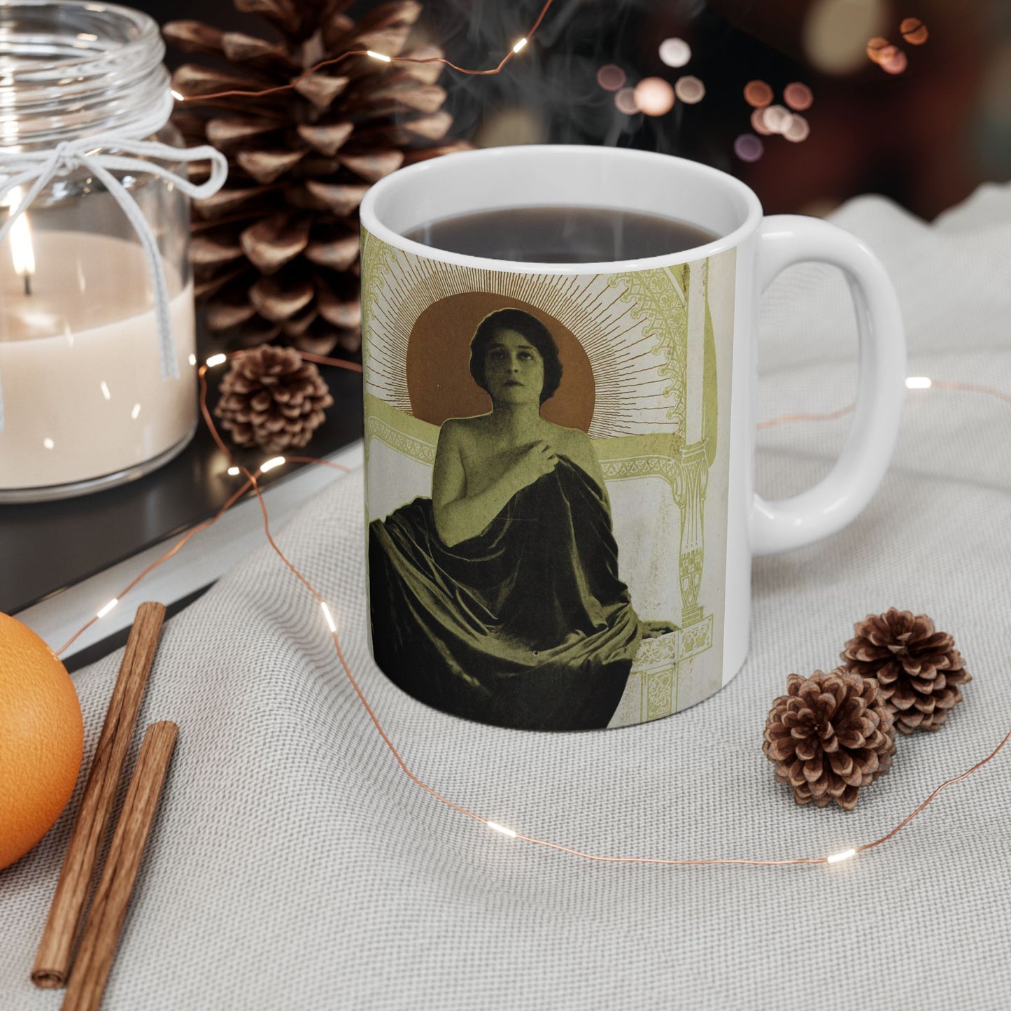 Clara Kimball Young adv 1917 3 - Public domain portrait print Beautiful Novelty Ceramic Coffee Mug 11oz