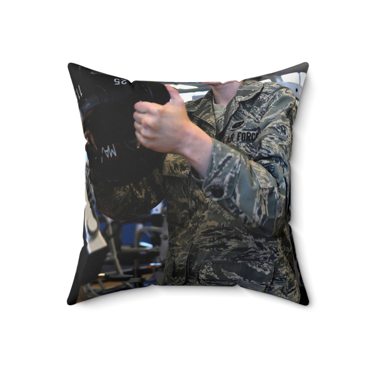 Senior Airman Cassandra Bridges, 28th Force Support Decorative Accent Square Pillow