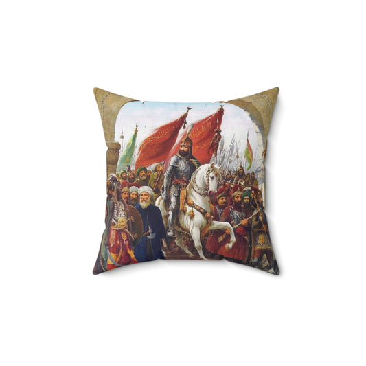 Zonaro GatesofConst - Public domain scan of drawing Decorative Accent Square Pillow