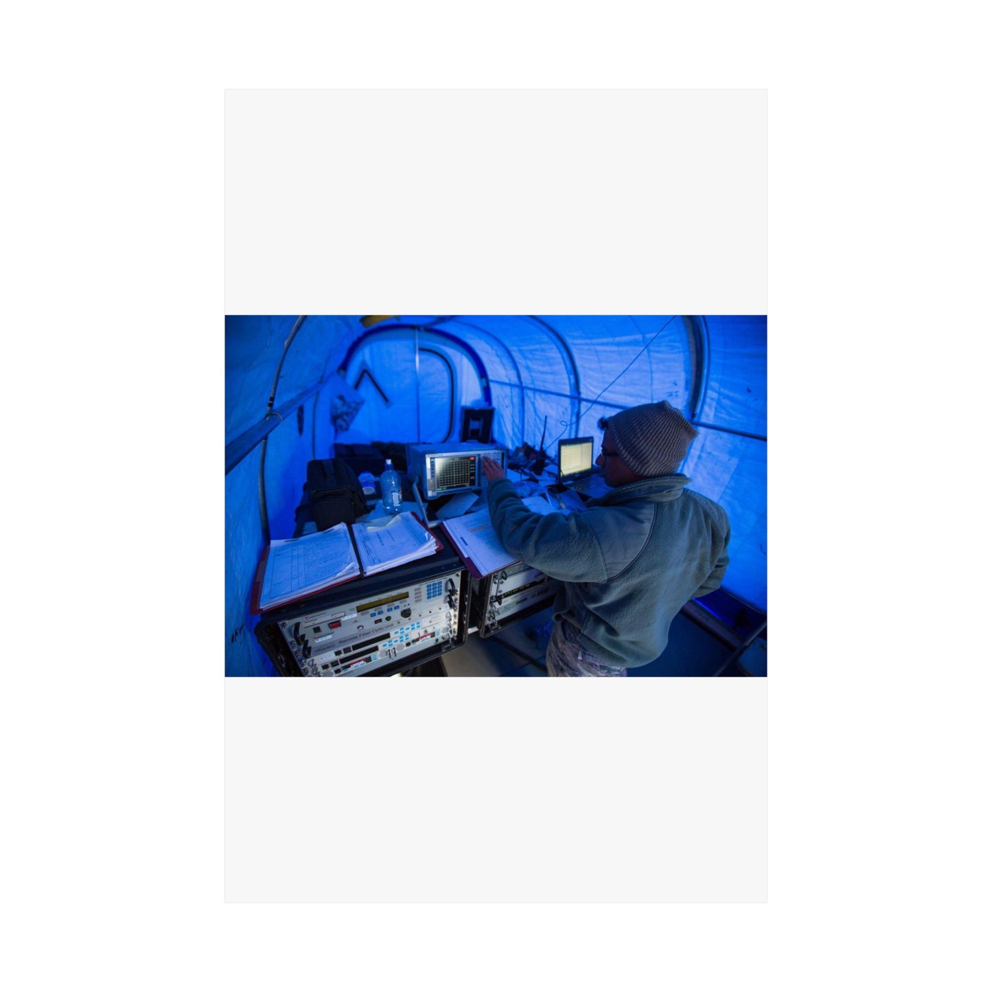 U.S. Air Force Staff Sgt. Titus Poulose of the 263rd High Quality Matte Wall Art Poster for Home, Office, Classroom