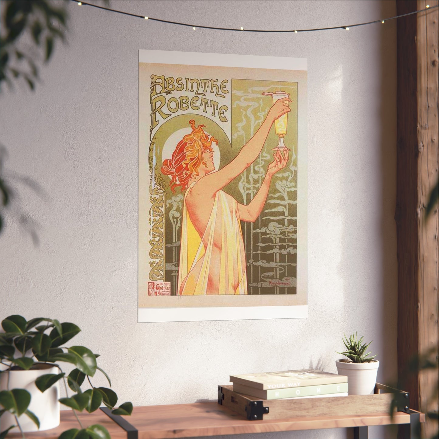 Affiche belge pour l' "Absinthe Robette". High Quality Matte Wall Art Poster for Home, Office, Classroom