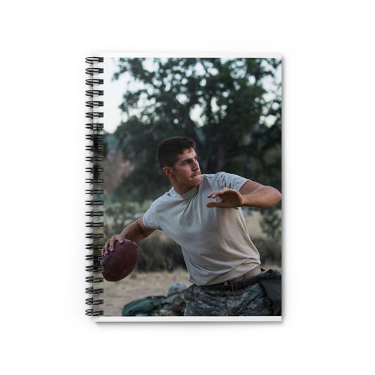 Spc. David Butcher, a U.S. Army Reserve military police Spiral Bound Ruled Notebook with Printed Cover