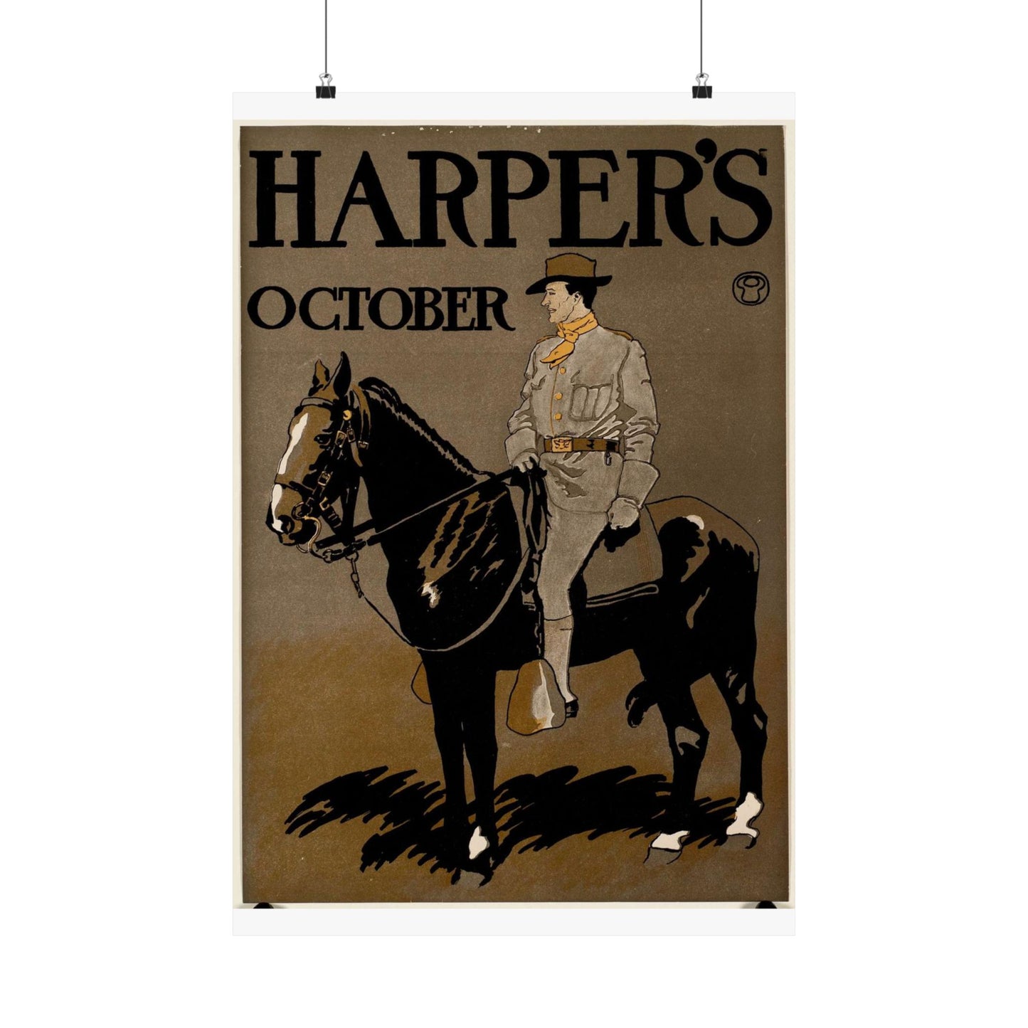 Edward Penfield - Edward Penfield, Harper's October High Quality Matte Wall Art Poster for Home, Office, Classroom