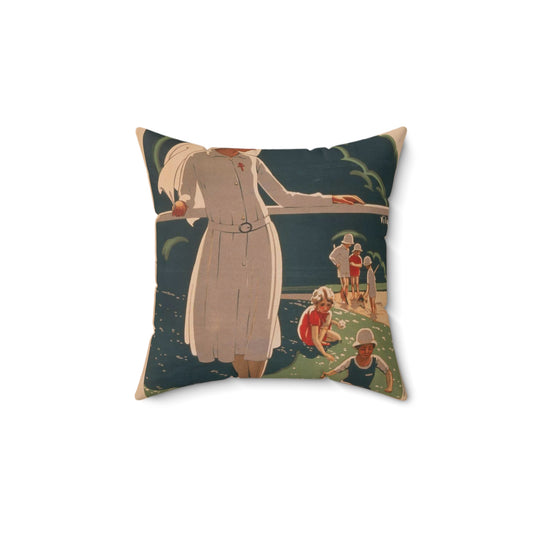 Achetez le timbre antituberculeux Decorative Accent Square Pillow