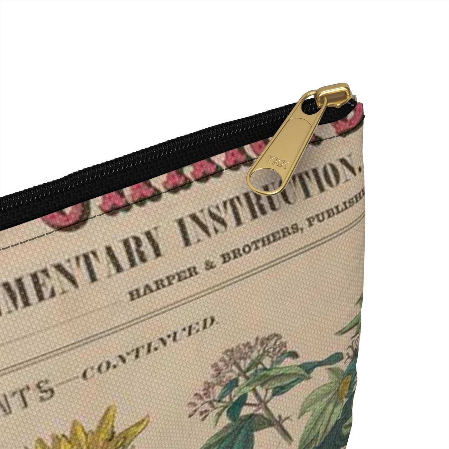 School and family charts, accompanied by a manual of object lessons and elementary instruction, by Marcius Willson and N.A. Calkins. No. XXII. Botanical: economical uses of plants-continued Large Organizer Pouch with Black Zipper